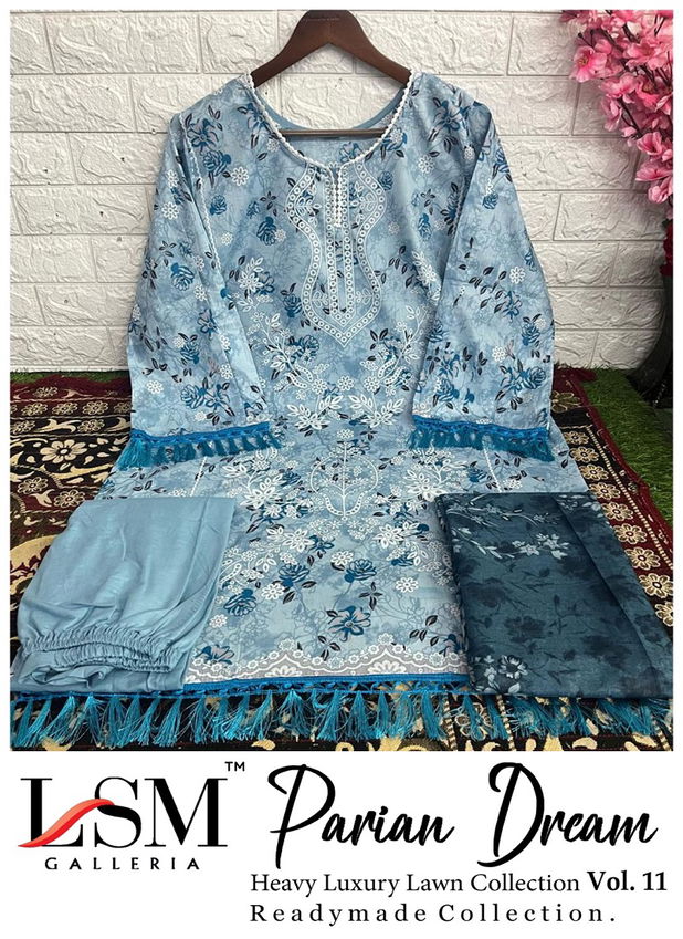 Lsm Parian Dream Vol 11 Lawn Cotton Pakistani Readymade Suits Wholesale Market In Surat